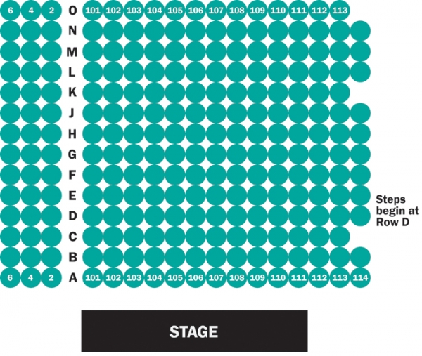 The Norma Terris Theatre Seating Chart